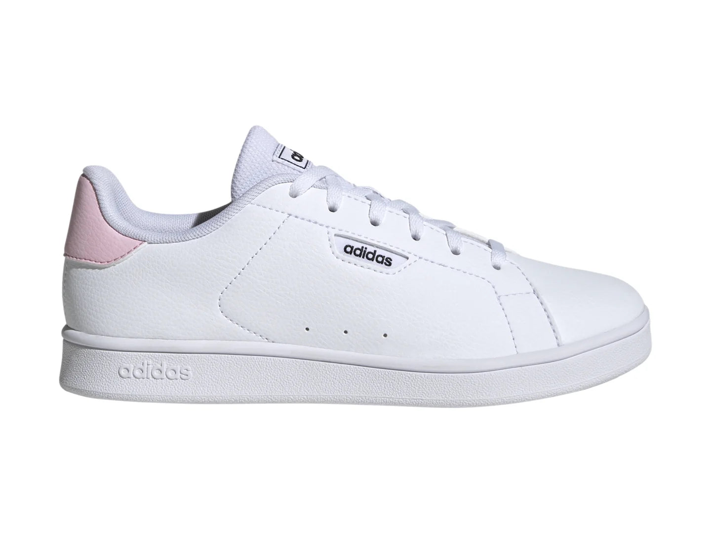 Tenis Adidas Urban Court Blanco y Rosa para Niña