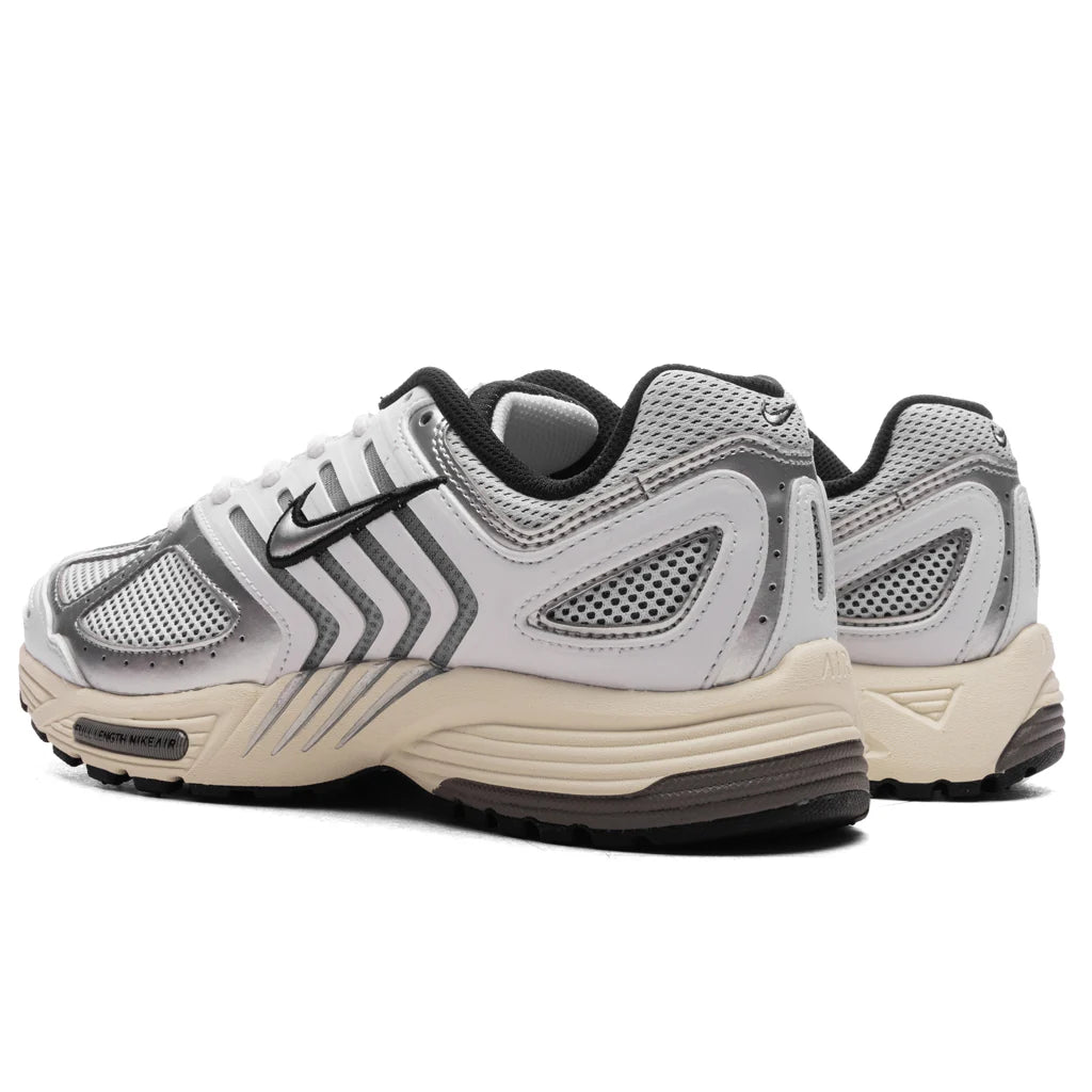 Womens Air Pegasus 2005 White Metallic Silver Coconut Milk Black
