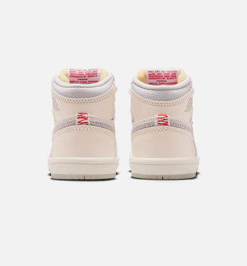 Air Jordan 1 Retro High OG Sail Infant Toddler Lifestyle Shoe Sail University Red Pale Ivory Coconut Milk Phantom