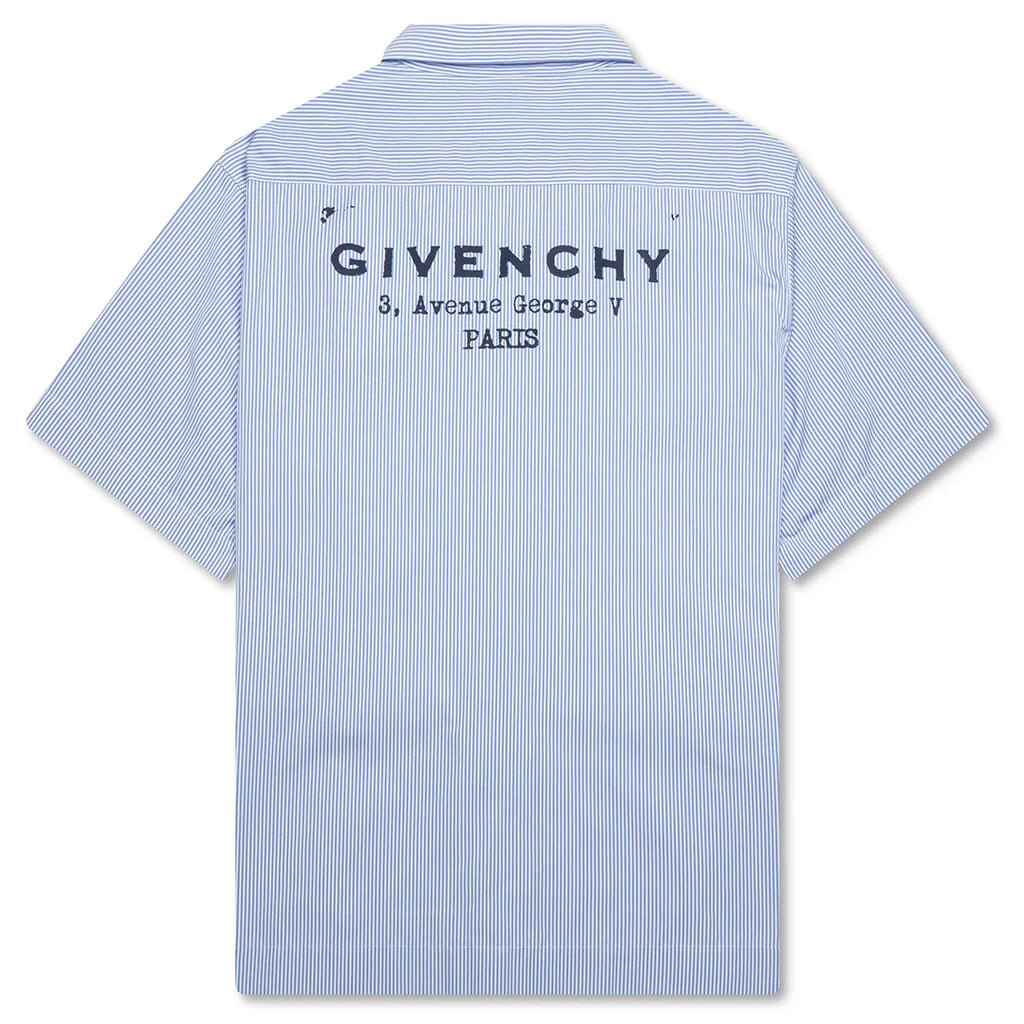 Striped Shirt White Light Blue