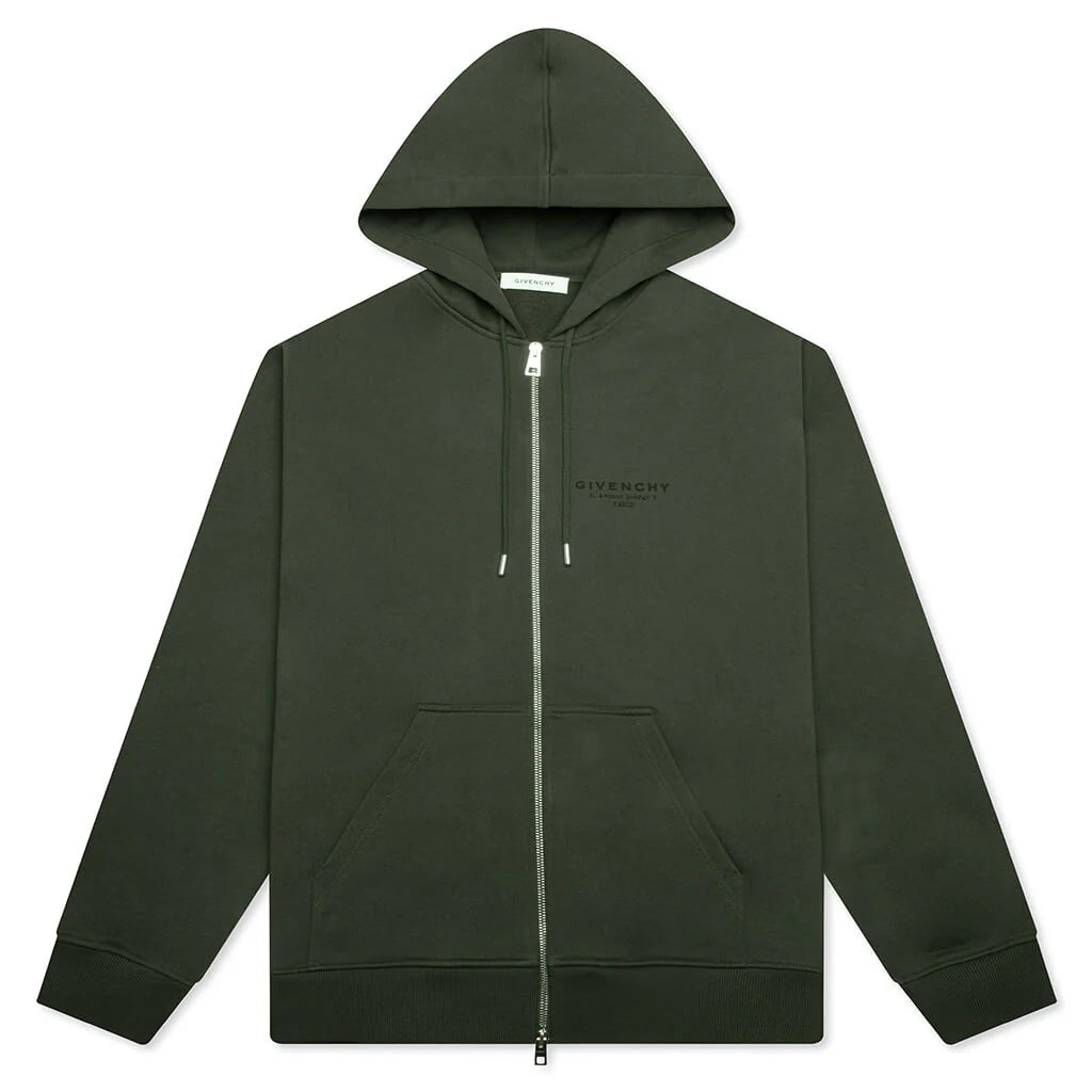 Zipped Hoodie Khaki