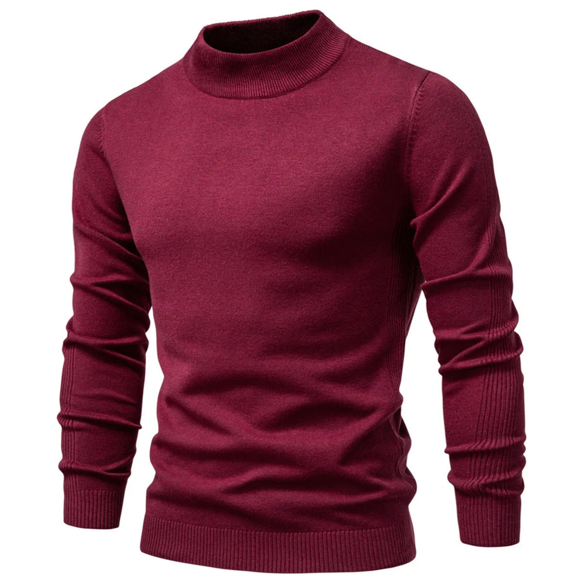 Mens Mockneck Pullover Sweater