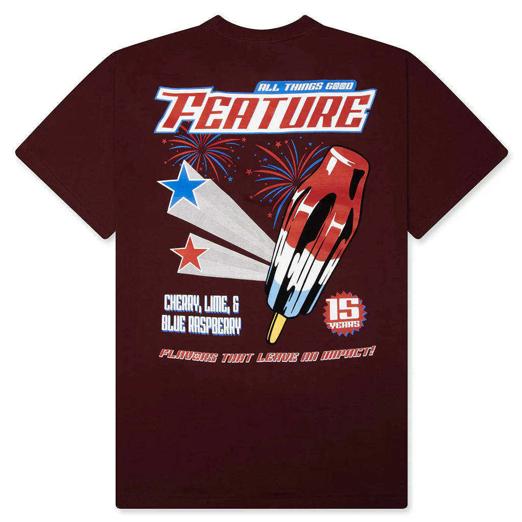 Rocket Pop Tee Oxblood Red