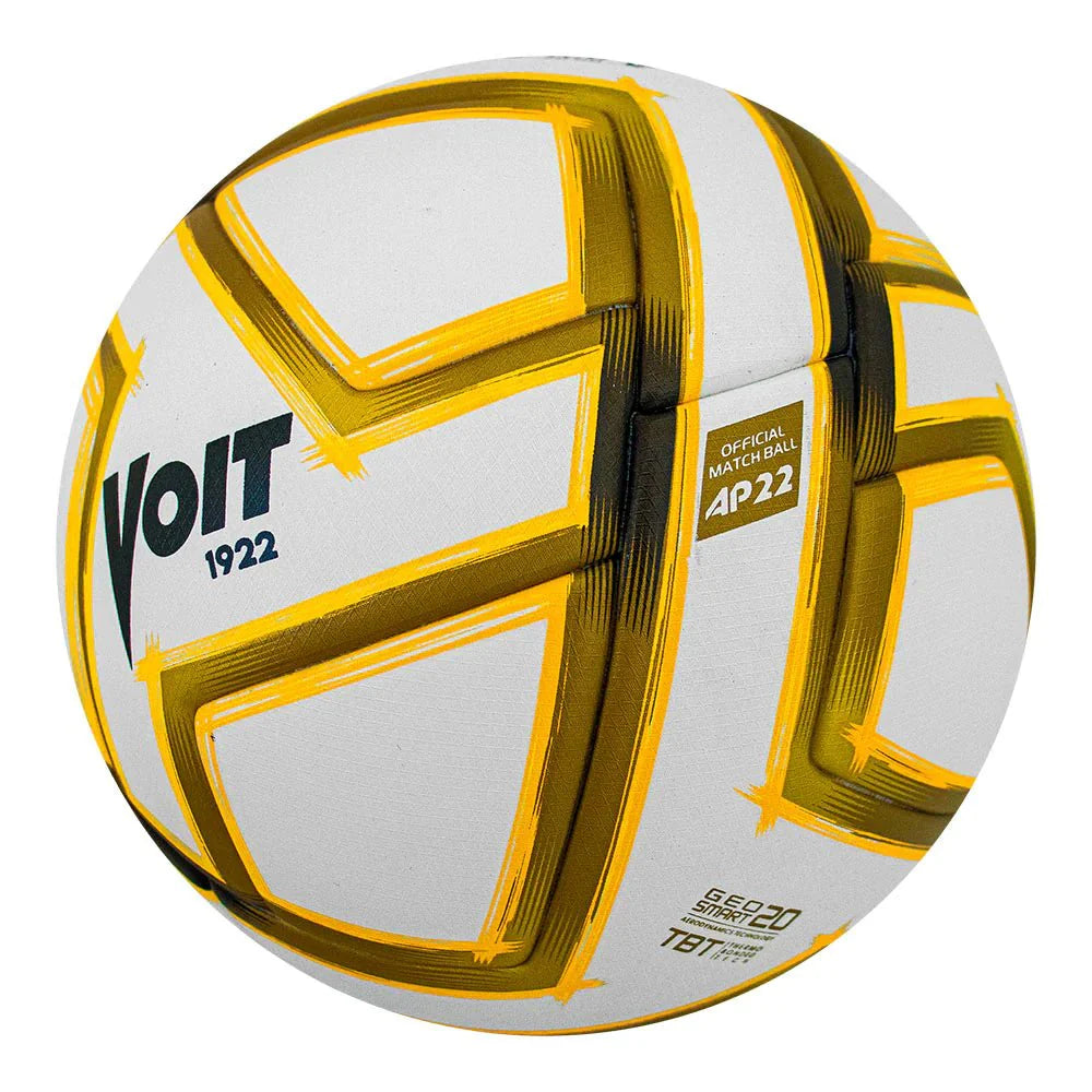 Voit Pro FIFA Liguilla Apertura Liga MX Official Match Soccer Ball 2022 White Gold