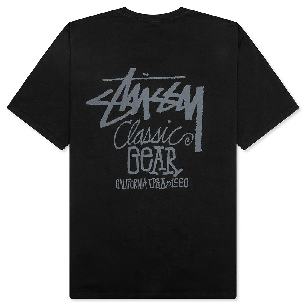 Classic Gear Pigmented Dyed Tee Black