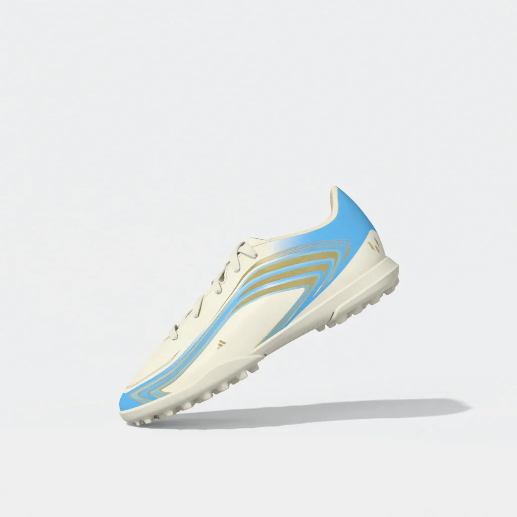 adidas F50 Messi Club Turf Youth Soccer Cleats Ivory