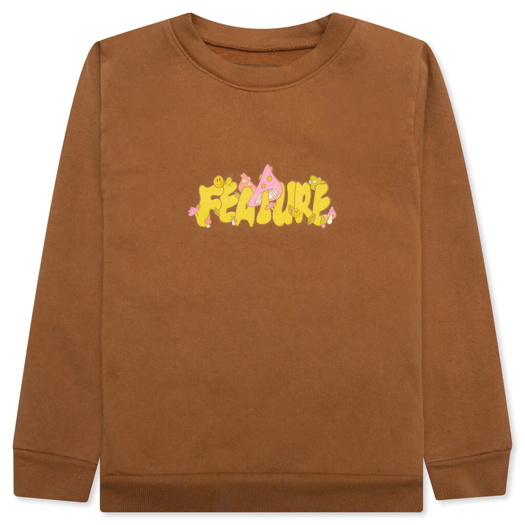 Kids Mushroom Crewneck Ginger