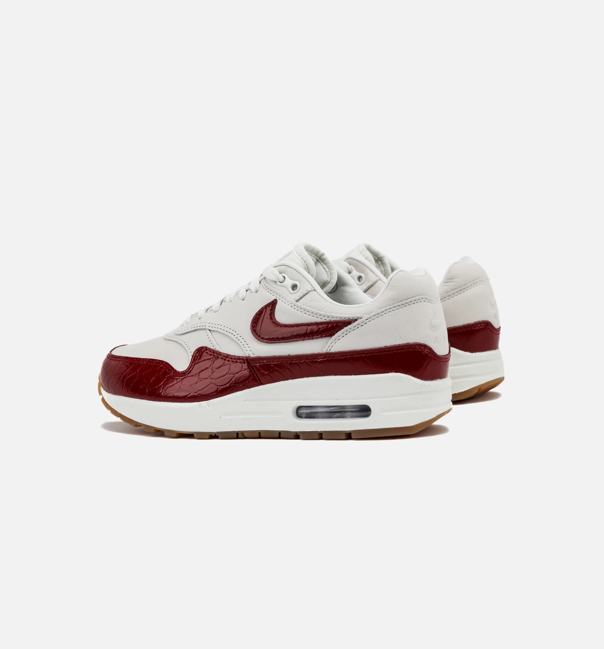 Air Max 1 LX Womens Lifestyle Shoe Sail Sail Gum Light Brown Team Red
