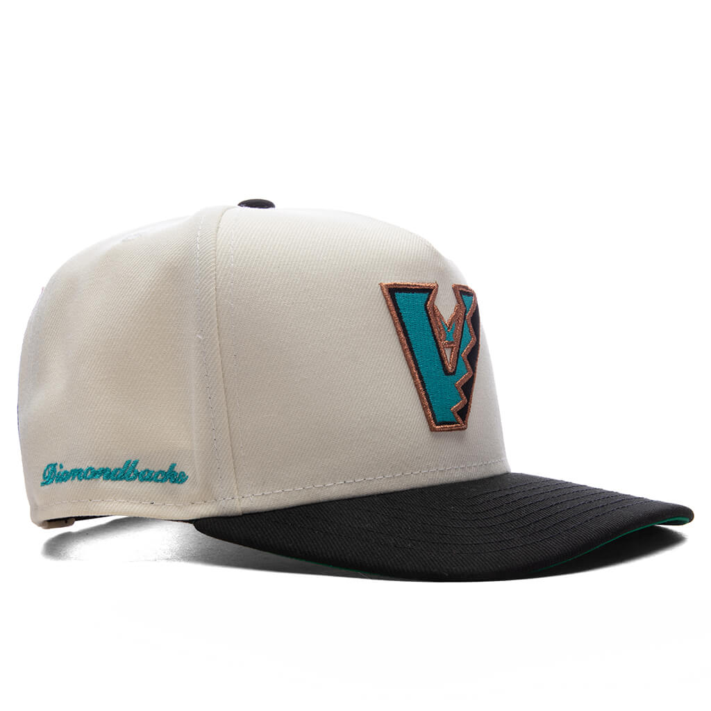 AZ Diamondbacks Upside Down Logo 9Fifty A Frame Snapback Chrome Black