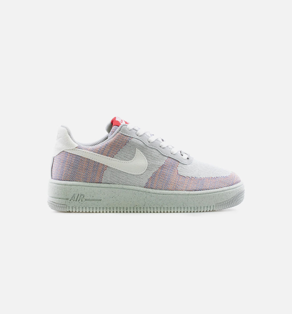 Air Force 1 Crater Flyknit Wolf Grey Mens Lifestyle Shoe Grey White
