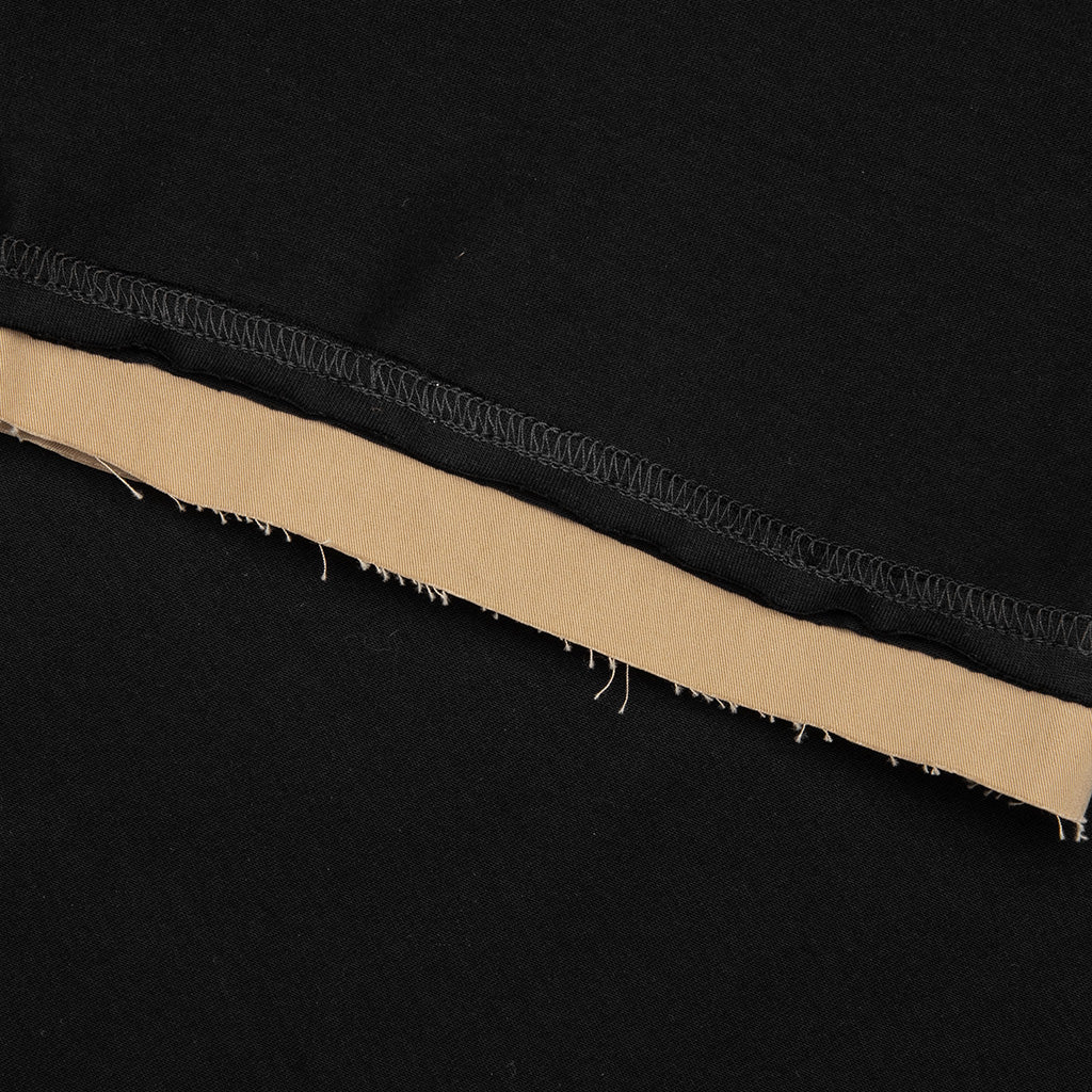 Layered Polo Shirt Black Camel