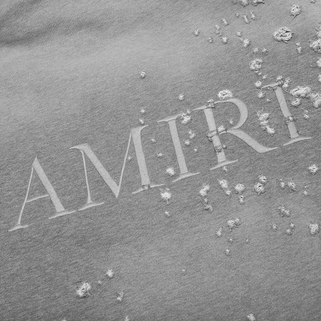 Ma Shotgun Embroidered Hoodie Grey