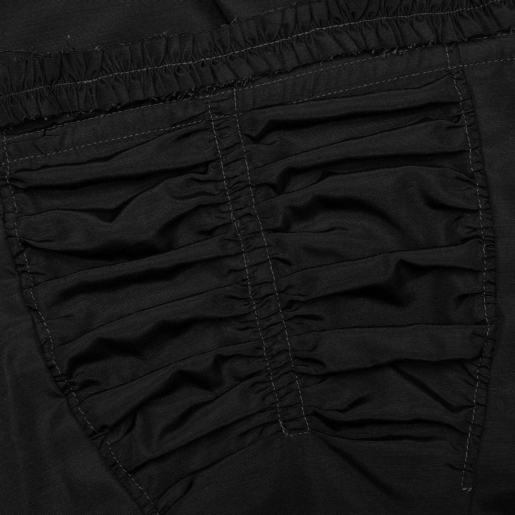 Silk Apron Stole Dress Black