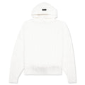 Cable Knit Hoodie Cloud Dancer