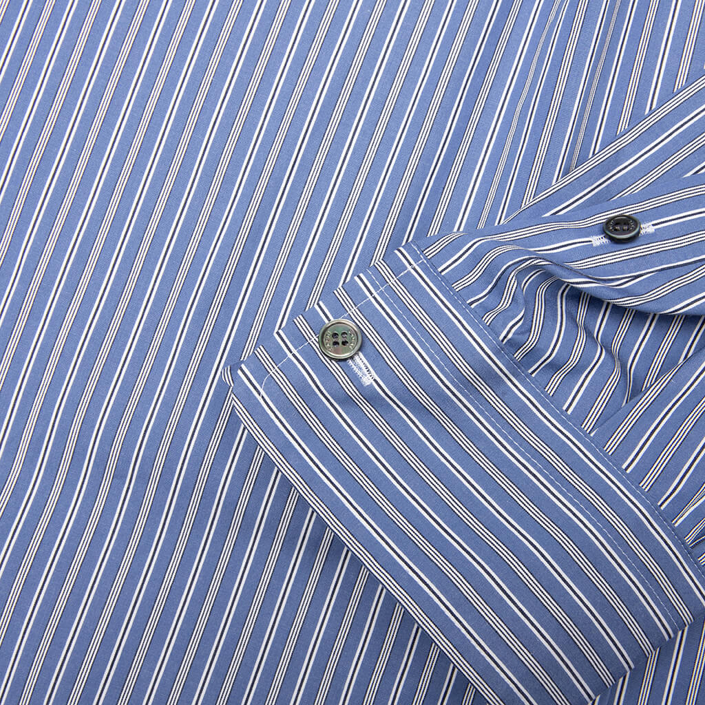 Poplin Shirt Blue Stripe