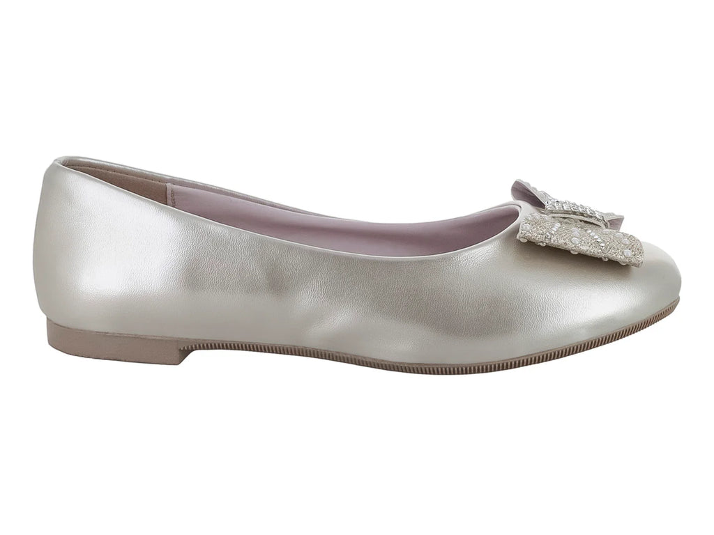 Zapatos Balerinas Tropicana Plateados para Niña
