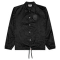 Tonal Solid Camo Coach Jacket Black