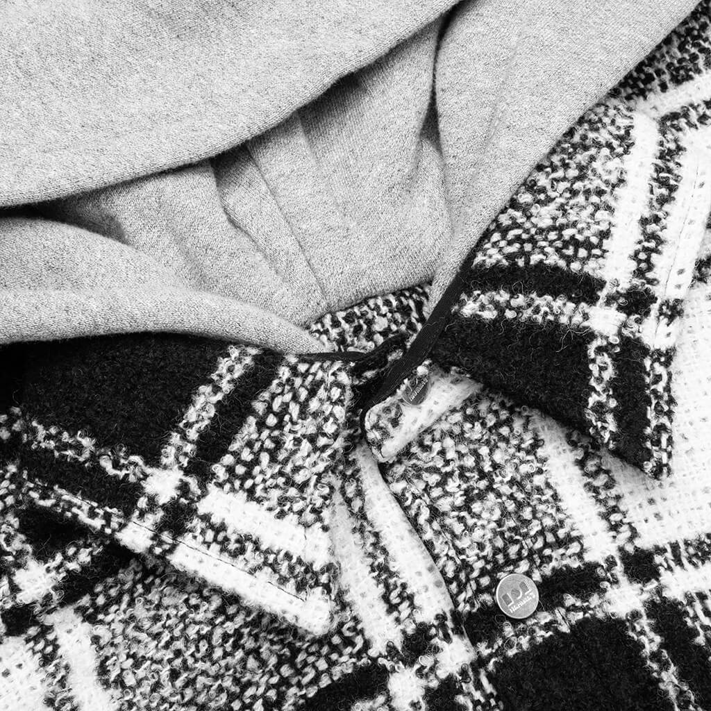 Hooded Flannel Black