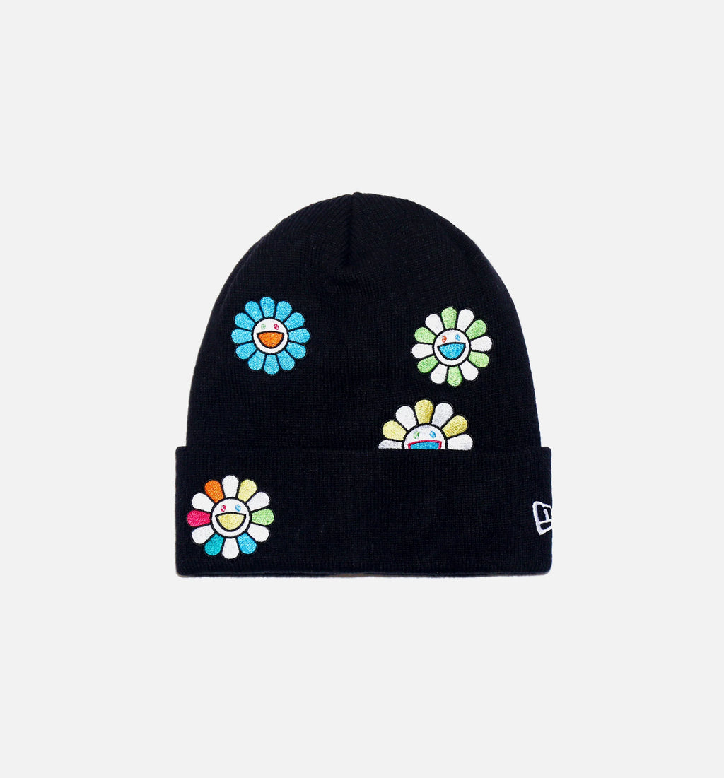 New Era x Takashi Murakami Basic Cuff Knit Beanie Mens Hat Black Multi