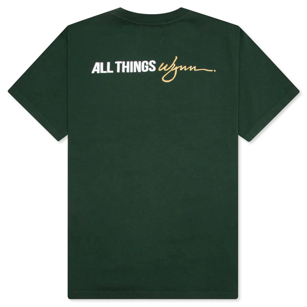Feature x Wynn Logo Lock Up Tee Evergreen
