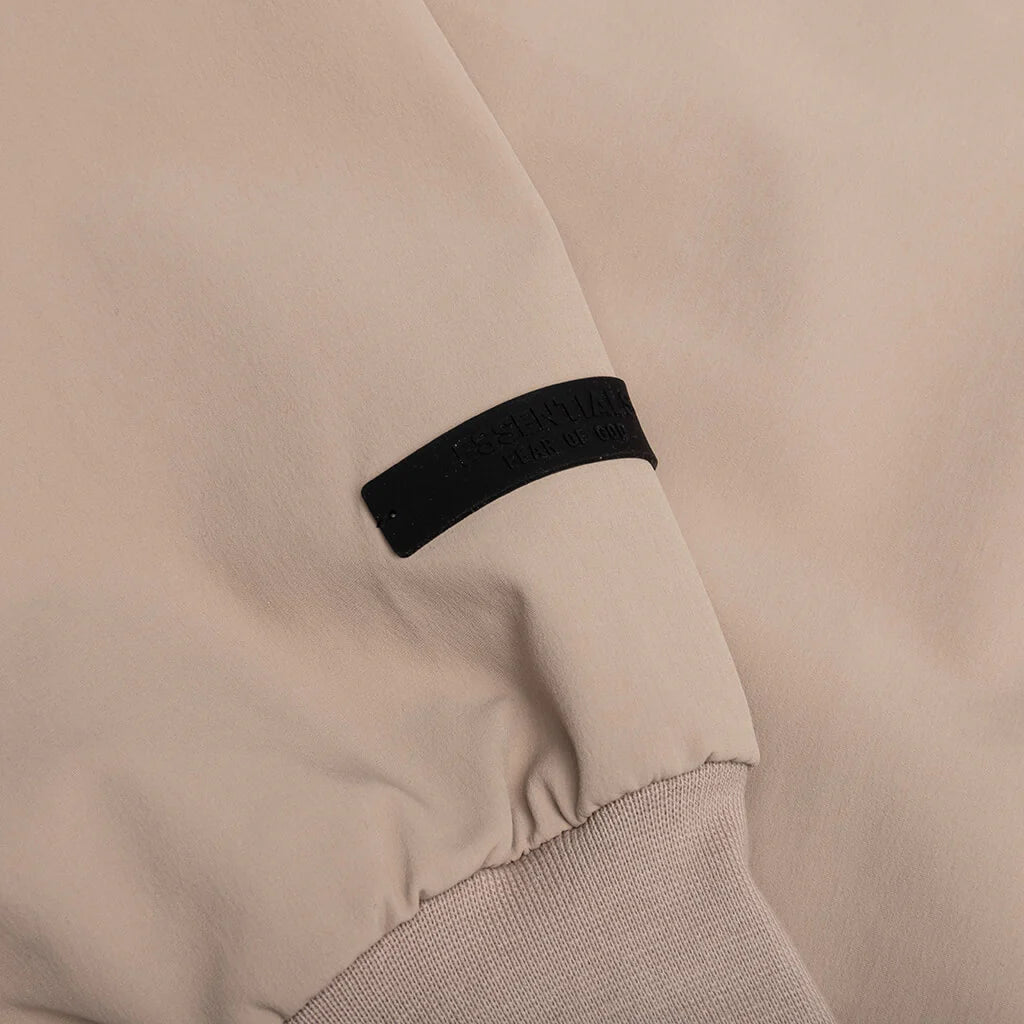 Bonded Nylon Bomber Jacket Desert Sand