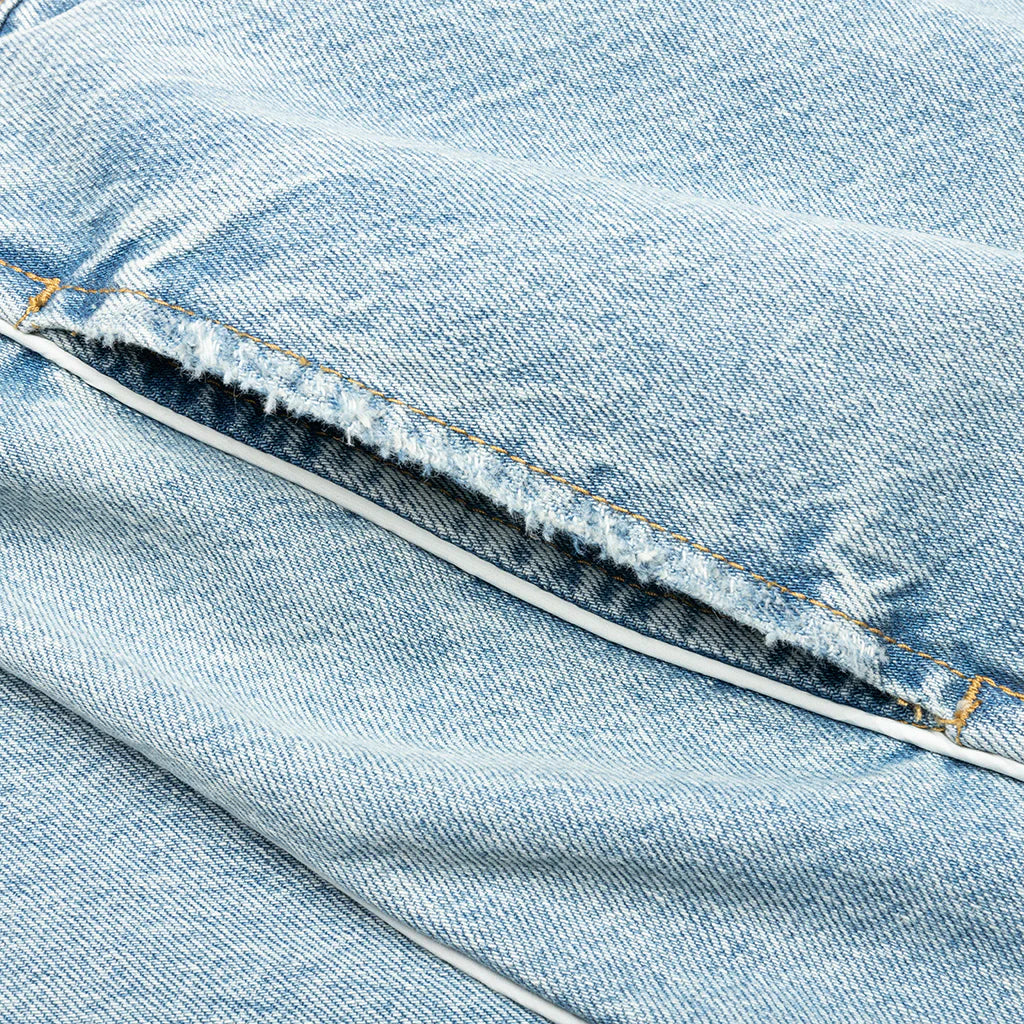 Denim Track Logo Cargos Light Wash