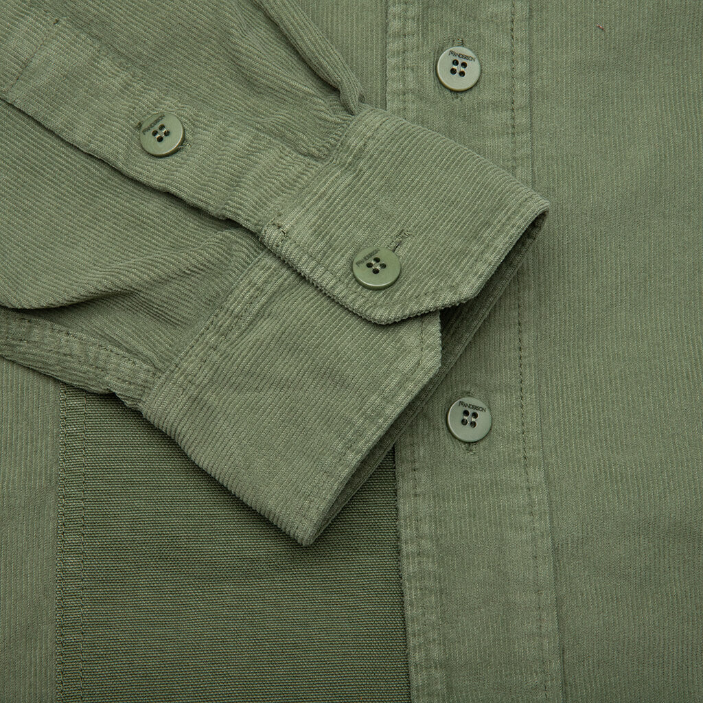Patchwork Overshirt Green