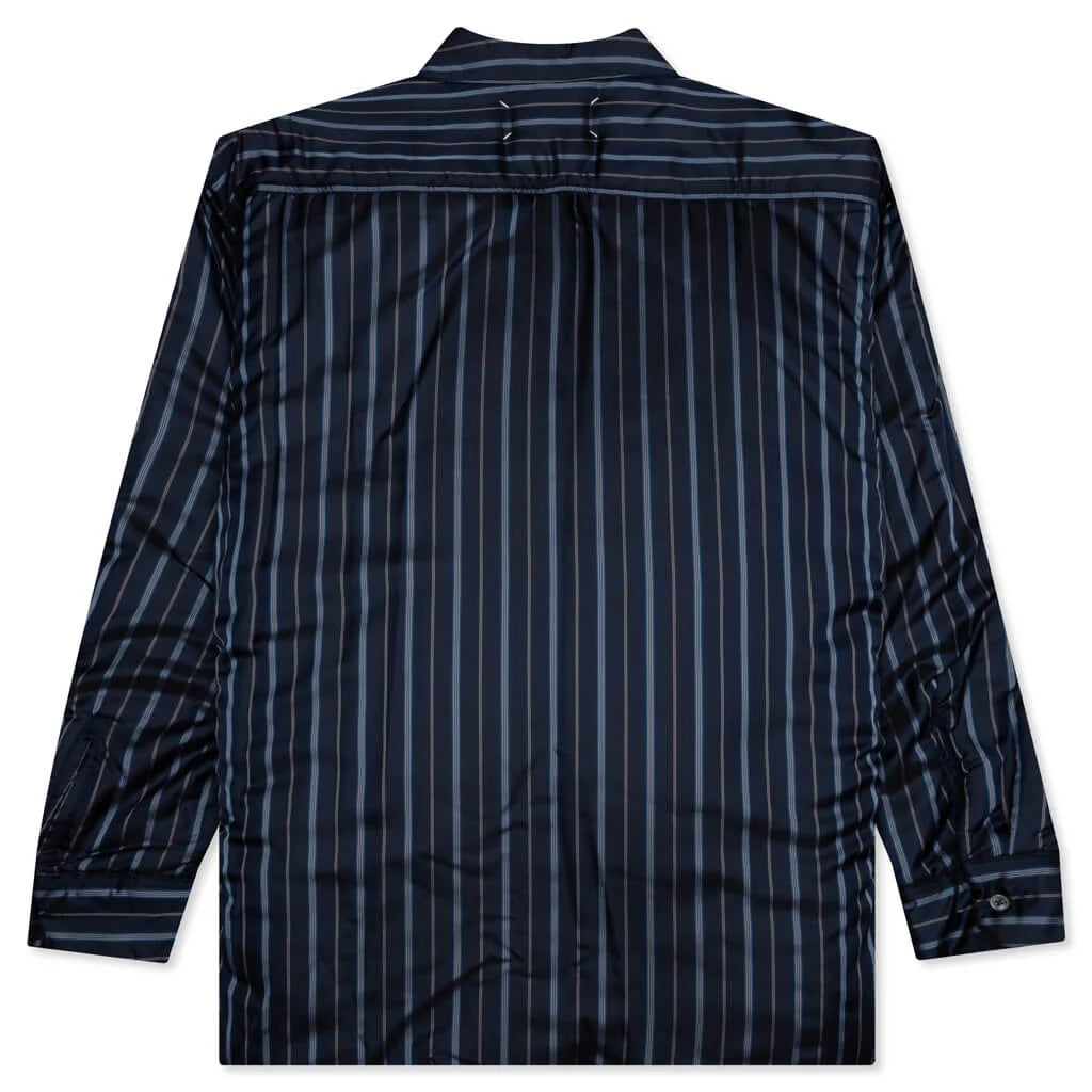 Padded Shirt Navy Stripe