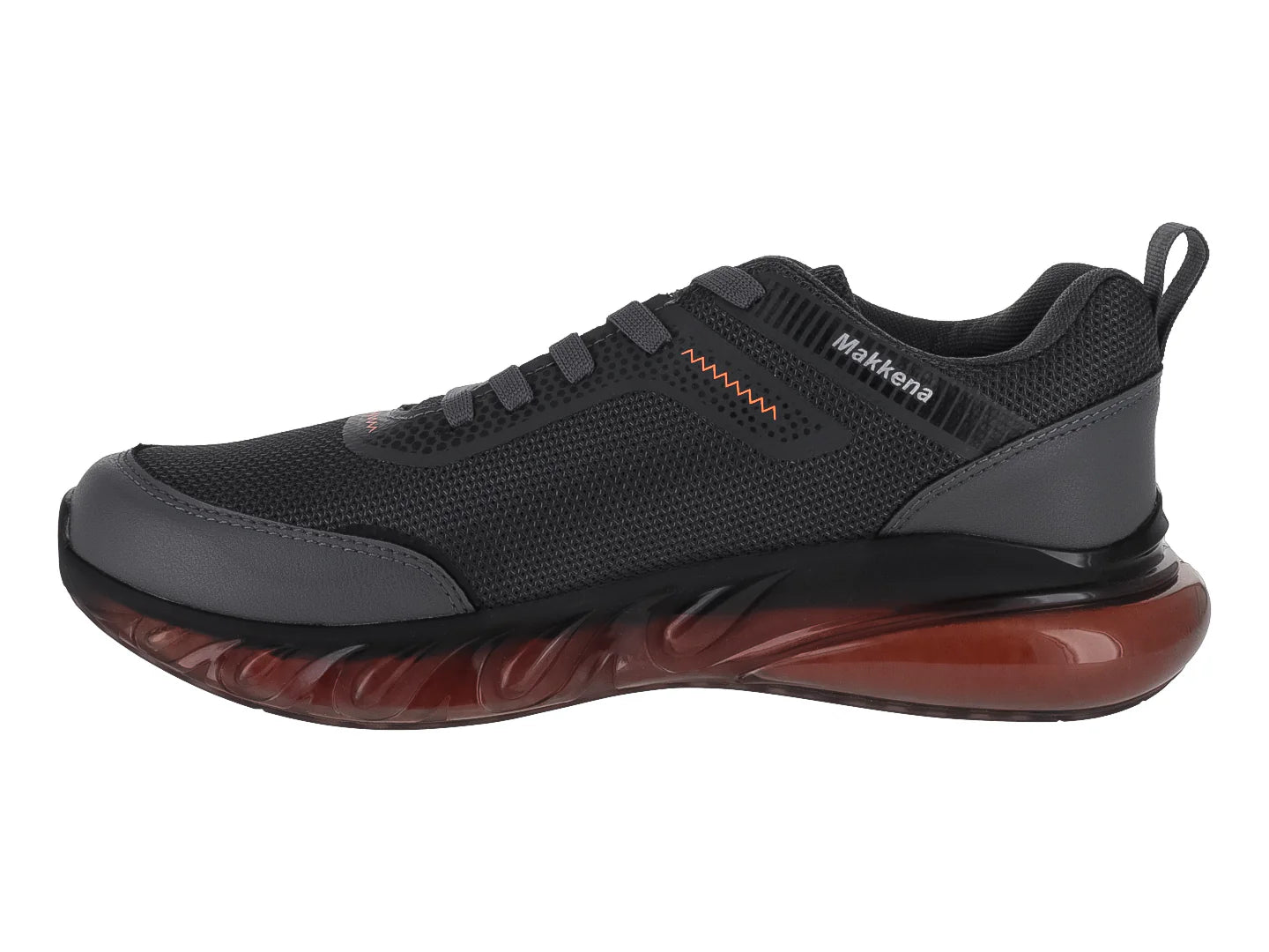 Tenis MAKENA Oxford Gris y Naranja para Niño
