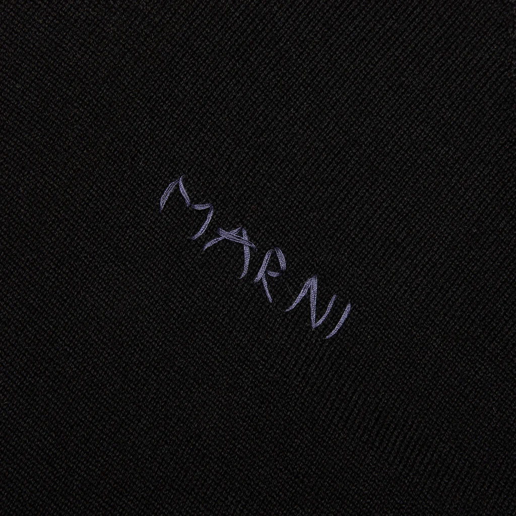 Light Wool With Patchwork Gauge Polo Black