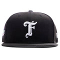 Feature x New Era Old English Plaza Snapback Black Snow Grey