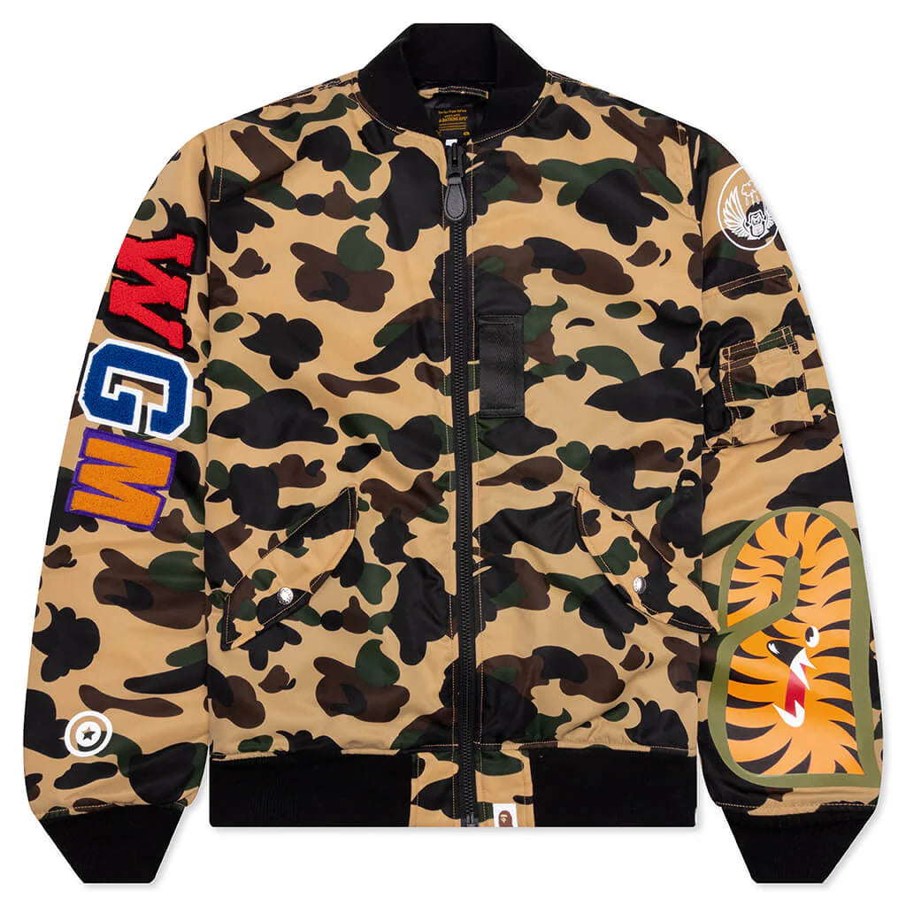 1St Camo Shark MA 1 Yellow