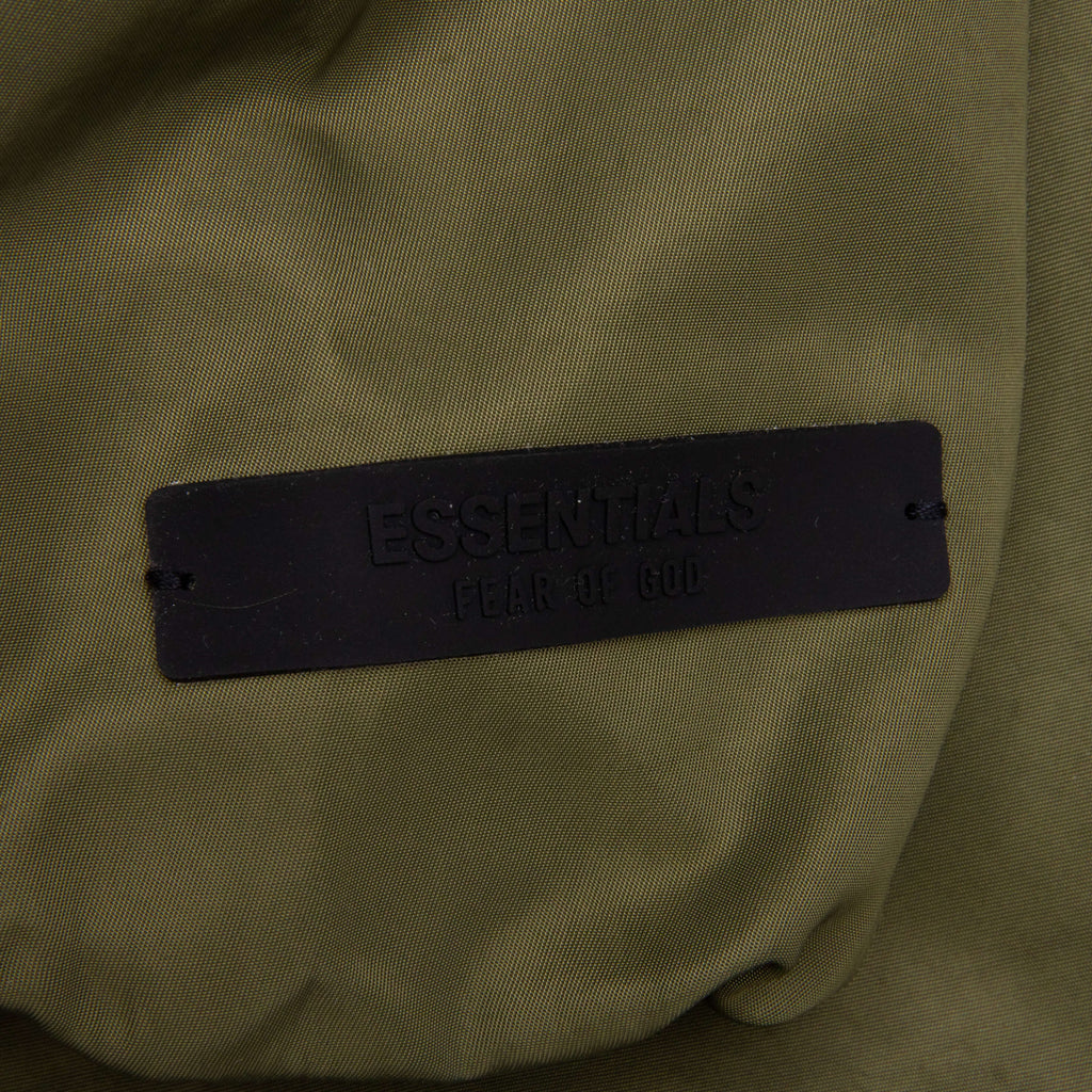 Textured Nylon Hooded Coaches Jacket Military