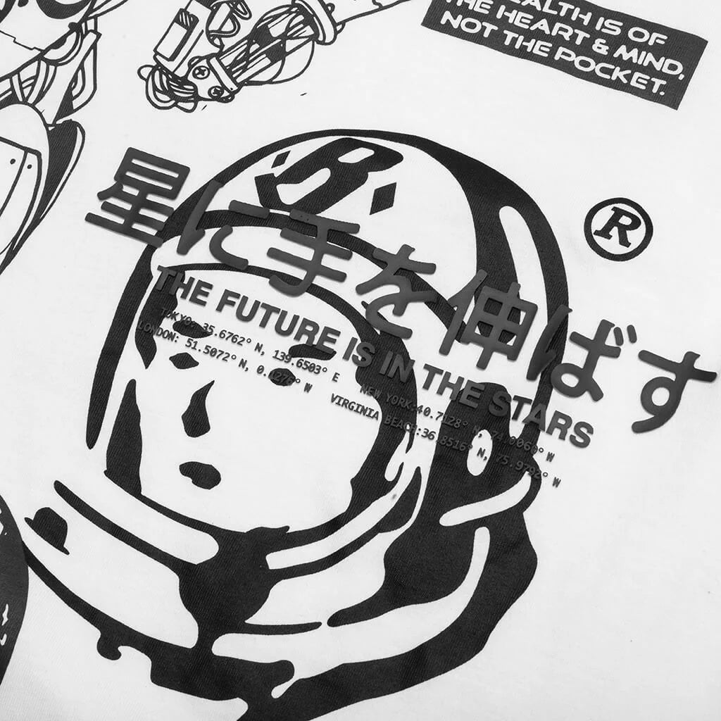 BB Peace S S Tee Oversized Fit White