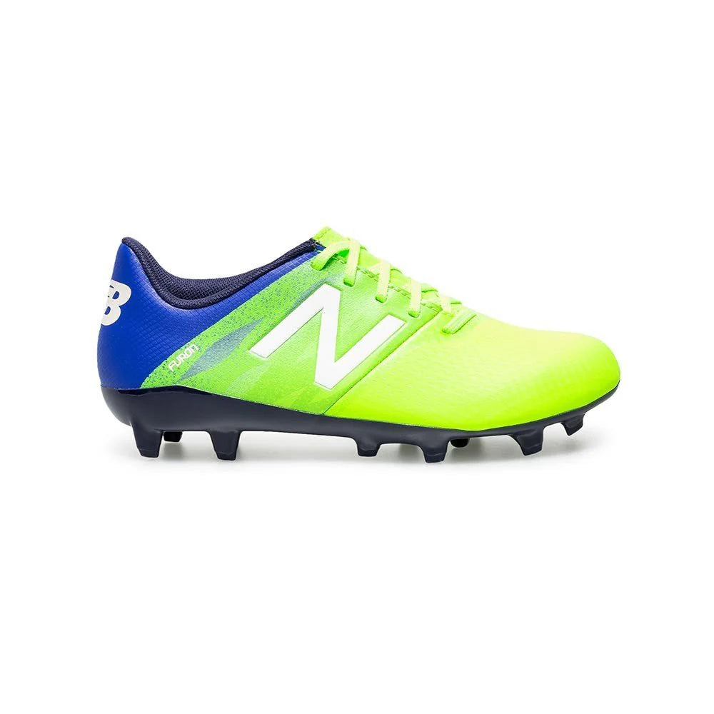 New Balance Furon Dispatch FG Firm Ground Soccer Cleats Pacific Blue Toxic Green