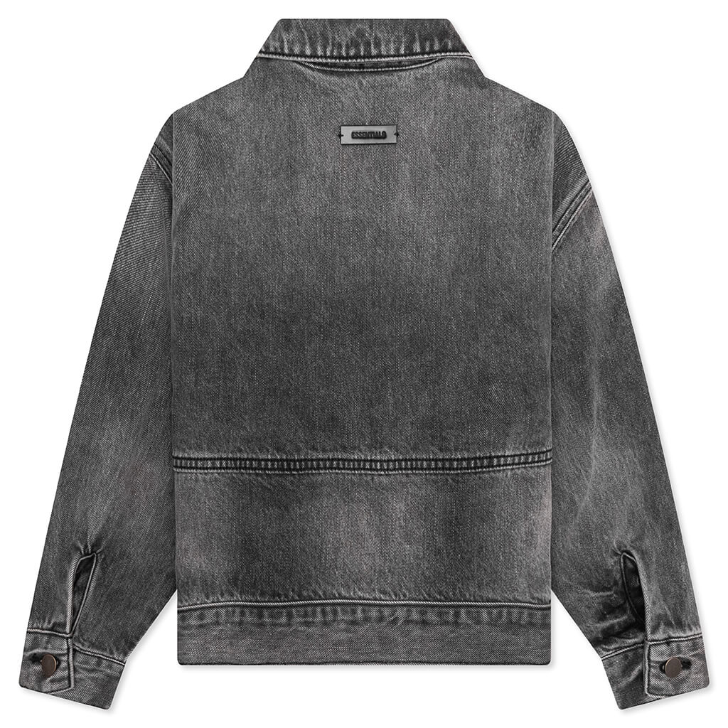 Kids Denim Trucker Jacket Vintage Black