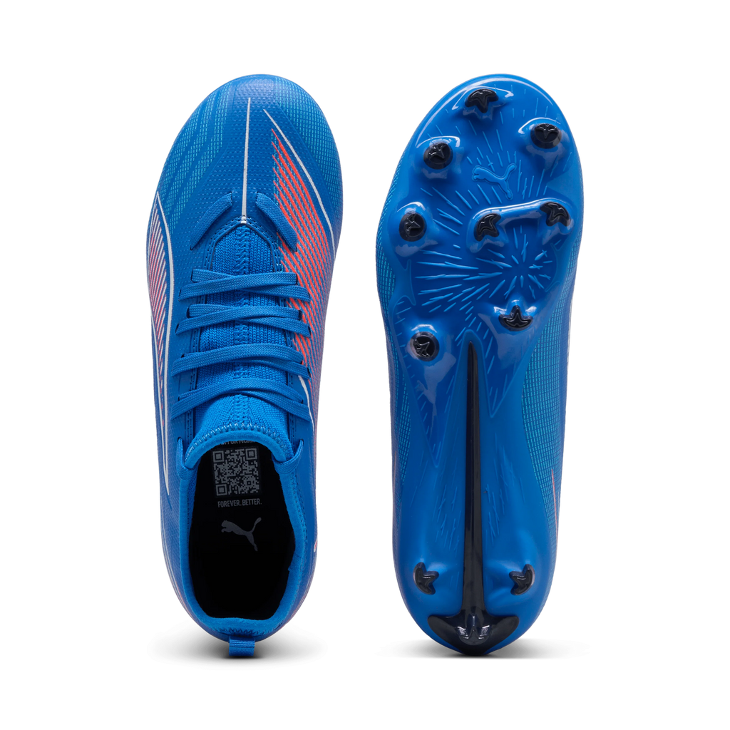 PUMA Ultra 6 Match FG AG Firm Multi Ground Kids Soccer Cleats Blue White