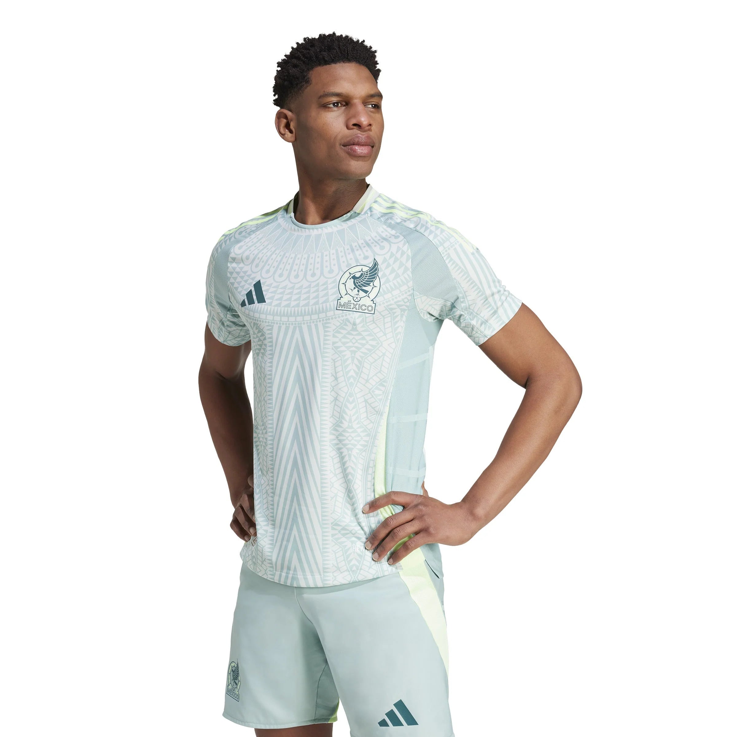 adidas Mexico Away Authentic Jersey 2024 Linen Green