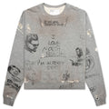 Pumping Iron Crewneck Sweatshirt Heather Grey
