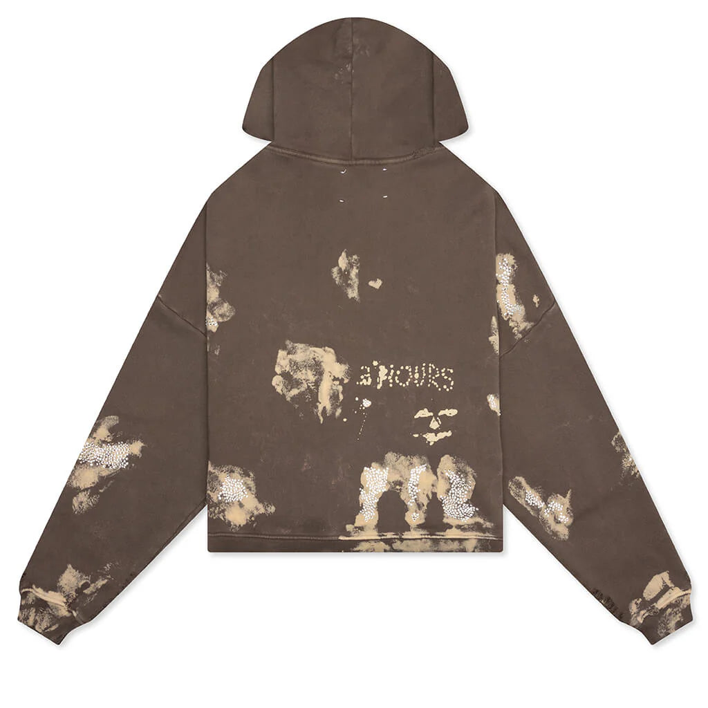 Been Amess Zip Hooded Sweatshirt Brown