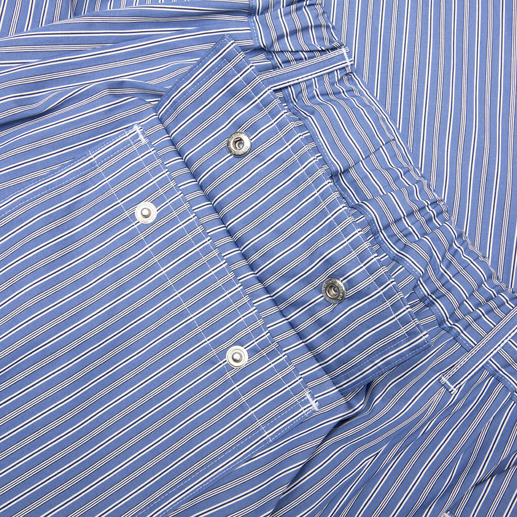 Poplin Pants Blue Stripe