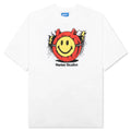 Smiley Masked T Shirt White
