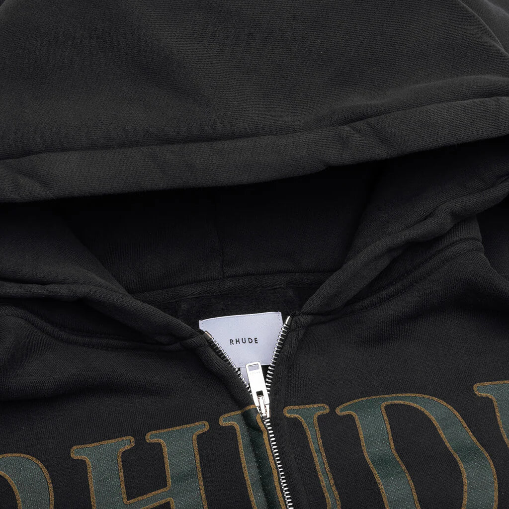 Monaco Regatta Full Zip Hoodie Vintage Black