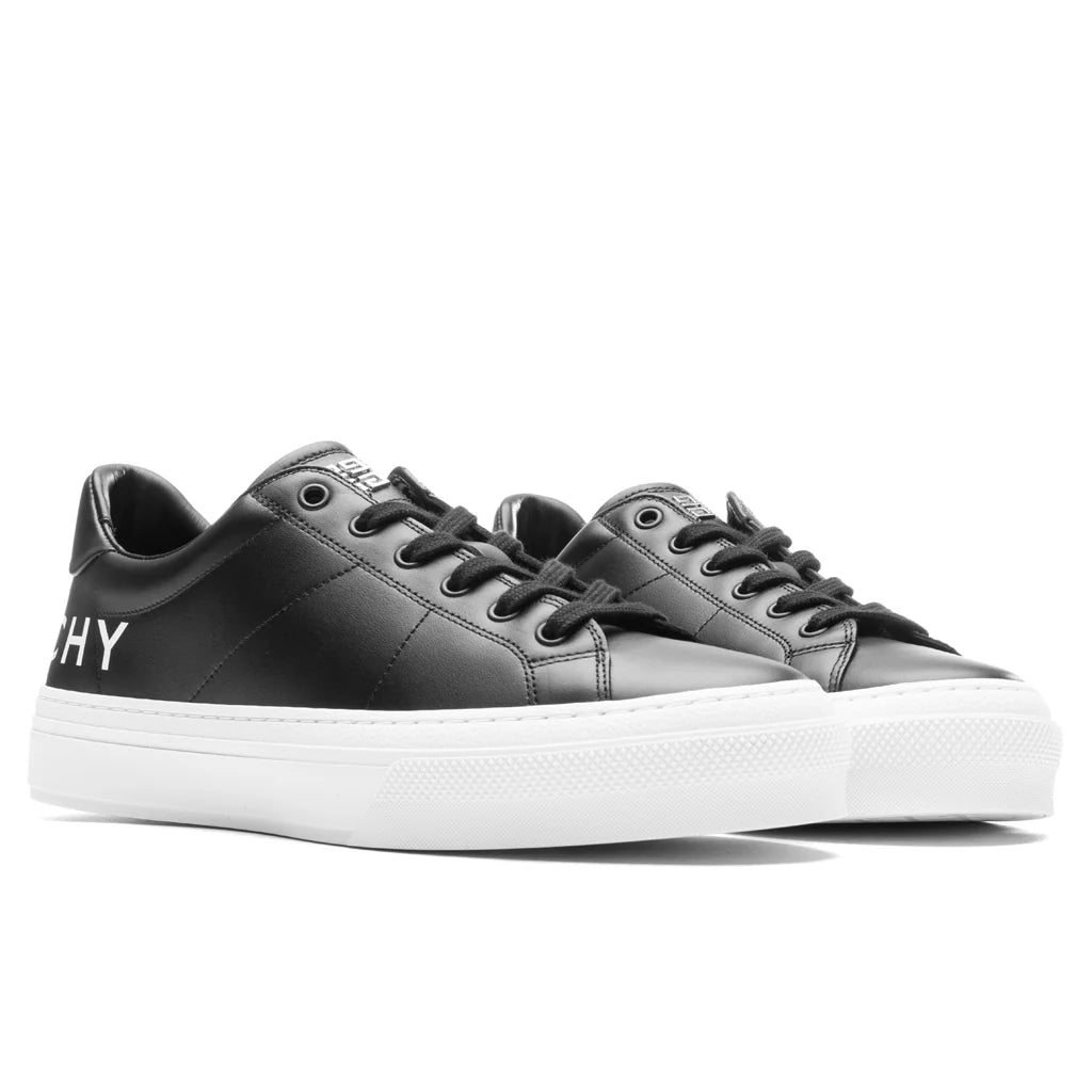 City Sport Lace Up Sneaker Black White
