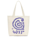 Canvas Graphic Tote Helix Print Natural