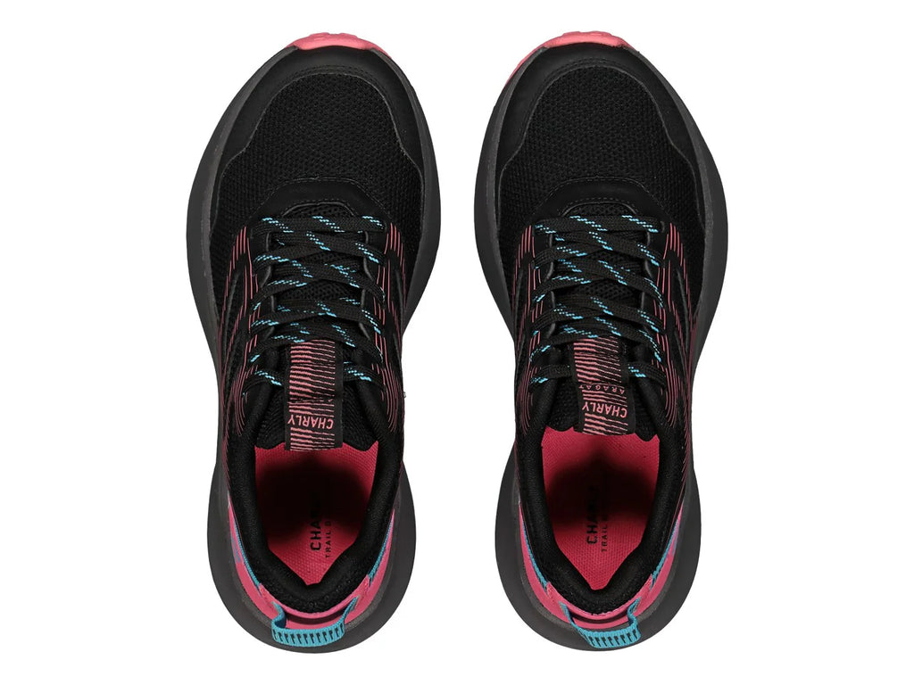 Tenis Charly Negro con Fucsia para Mujer