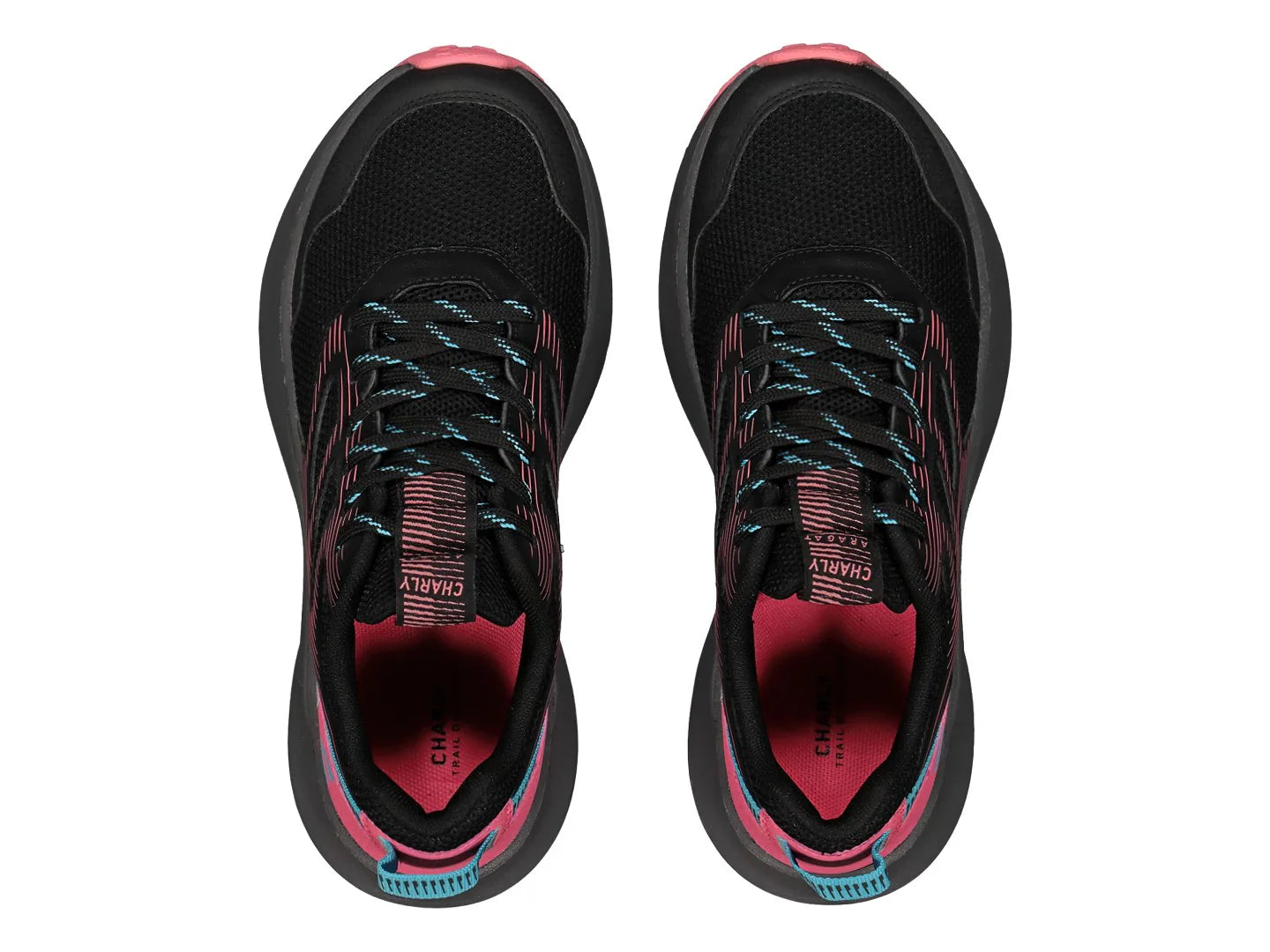 Tenis Charly Negro con Fucsia para Mujer