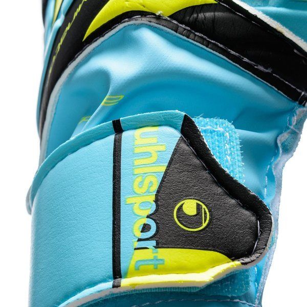 Uhlsport Kids Eliminator Soft SF Goalkeeper Gloves Turquoise Black Yellow