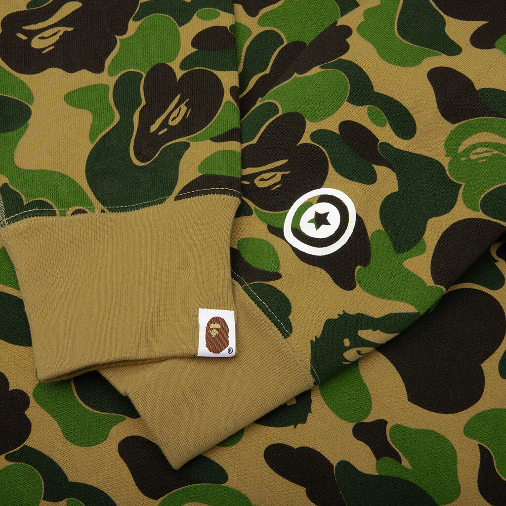 ABC Camo 2nd Shark Full Zip Hoodie Green