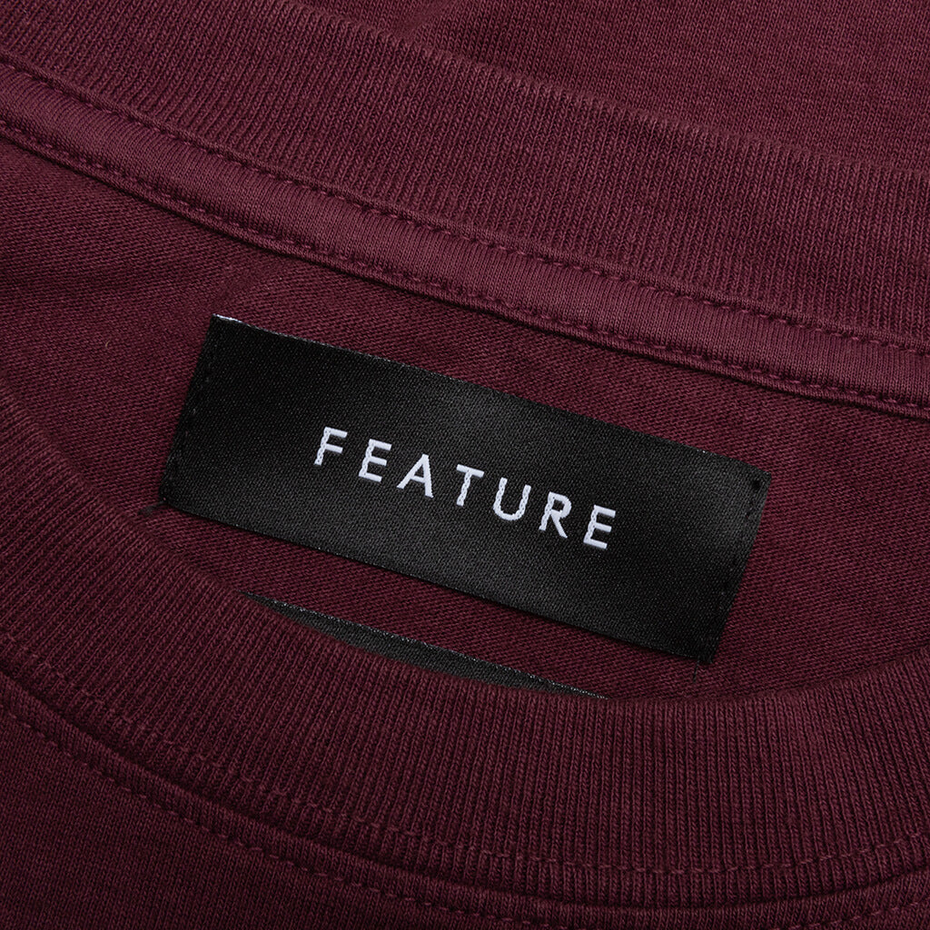 Fea Tah Print Tee Ox Blood Red